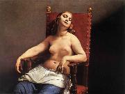 Guido Cagnacci La morte di Cleopatra painting